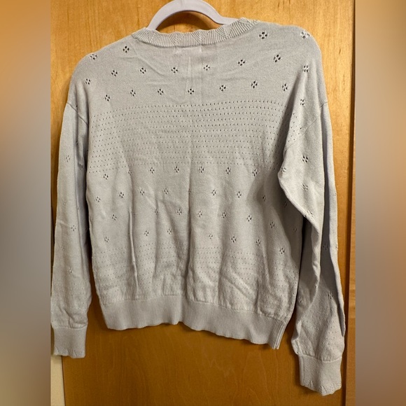 SOLD - Lilac Cutout Dainty Sweater - Picture 5 of 5